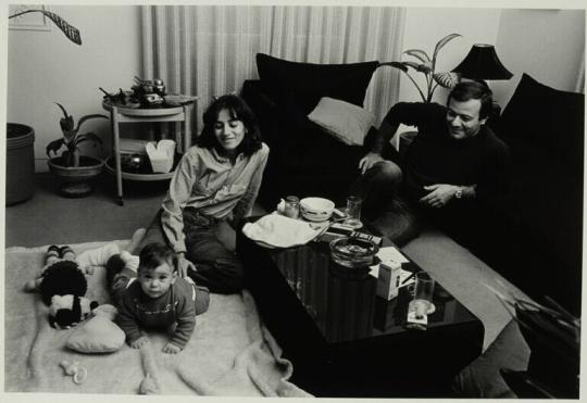 Doriane and Elias Georgoulias with Son, at Home