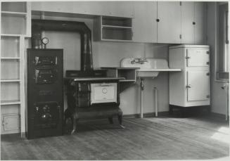 Interior of kitchen showing arrangement of facilities. Newport News Homesteads, Virginia