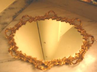 Mirrored Tray, part of assembled dressing table set