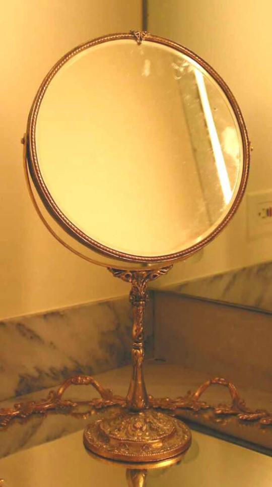 Standing Table Mirror, part of assembled dressing table set