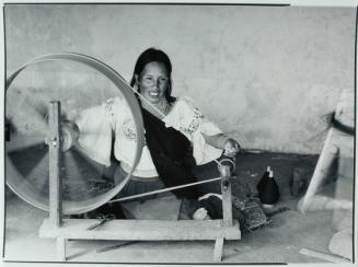 Spinning. An Otavaleña Woman at Work, Ecuador