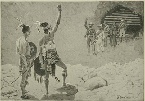 Both Men Were Accoutred In The Fashion Which The Pictured Records Show Was Usual With The Aztec Warriors